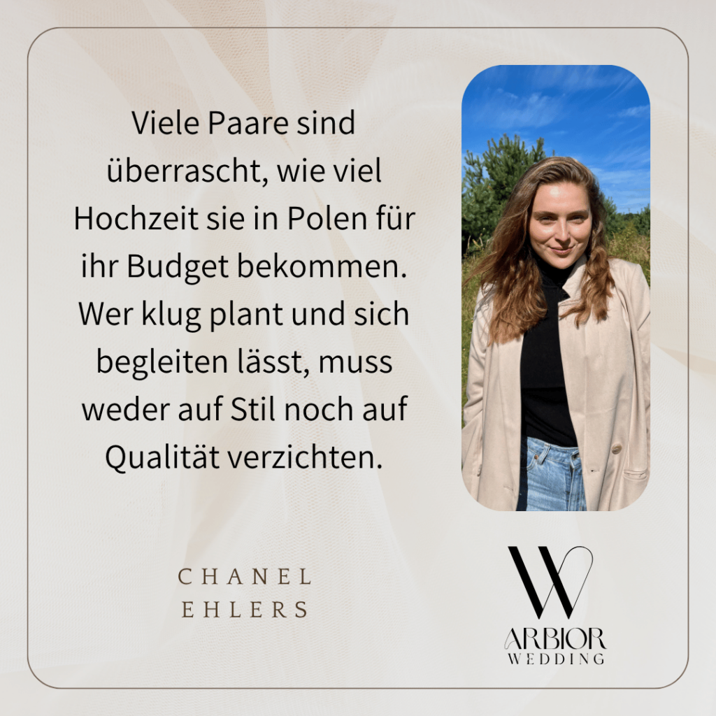 Wenig Kosten bei Hochzeit in Polen - ARBIOR Wedding